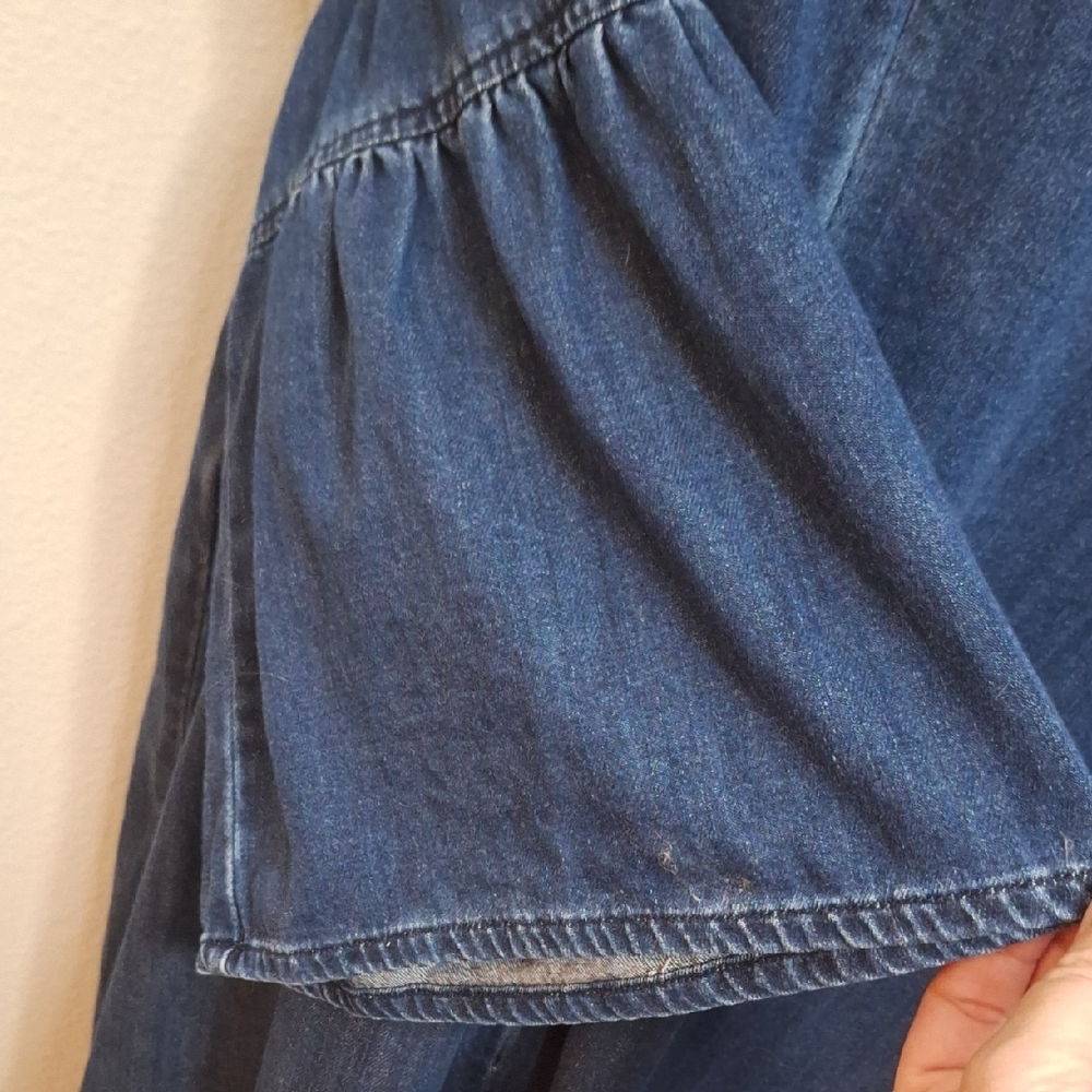 Ralph Lauren Dark Indigo Denim Shift Dress - Picture 4 of 11